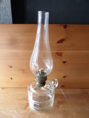 Antique faceted glear glass - antique,