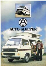 VW TRANSPORTER T25 AUTO-SLEEPER CAMPER VAN 1985- FACTORY UK SALES BROCHURE