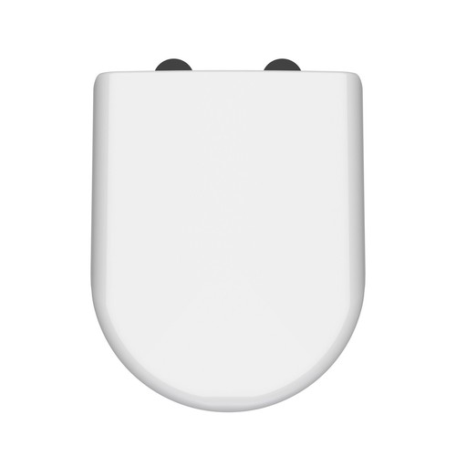 Nuie shaped soft close white - d-shaped,