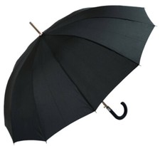 Windproof Walking Umbrella Men's Walking Stick Umbrella Automatic Crooked Handle