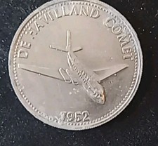 Shell Token - Man In Flight - De Havilland Comet - 1952 - Issued 1970's