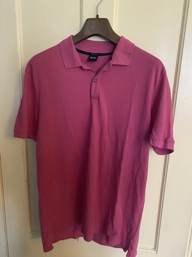 Hugo boss men magenta polo - magenta,