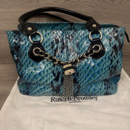 Russell bromley handbag blue - &,