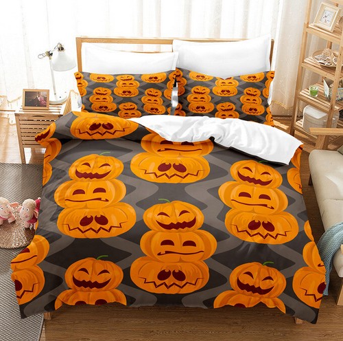 Halloween pumpkin bedding - 3d,