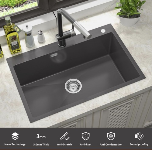 Top mount single bowl - top, kitchen