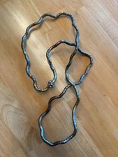 THE BENDY GOLEN/BRONZE TONE RE-SHAPEABLE NECKLACE - 17.5",  WITH BLINGY BEAD!!