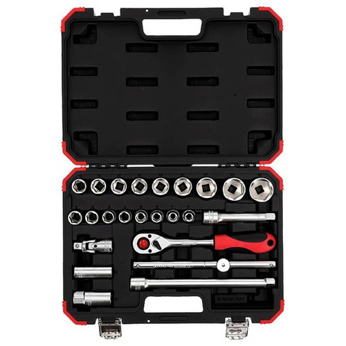 Gedore red socket wrench set - socket,
