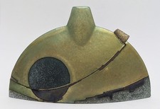 EMILI BIARNES RABER STUDIO POTTERY METALIC LUSTRE VASE 20TH CENTURY