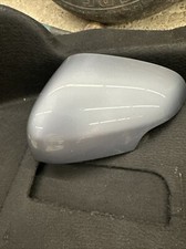 WING MIRROR COVER CASE Left Passenger Jaguar X-Type Blue / Grey