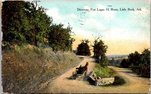 Postcard horse carriage ft - postcard,