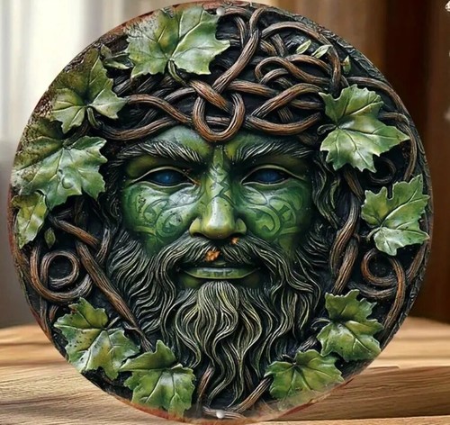 Green man leafy - man, face