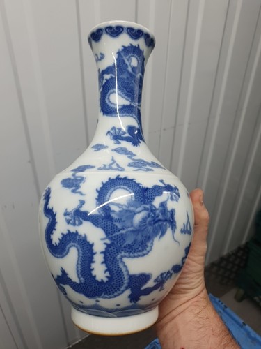 Chinese dragon blue - blue, &