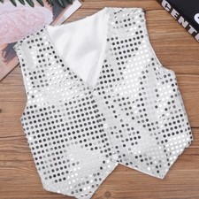 UK Kid Girl Sequins Waistcoat
