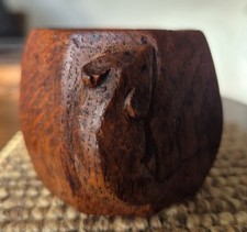 Mouseman Thompson Early Rich Dark Oak Napkin Ring