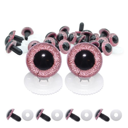 Glitter safety eyes screw - glitter,
