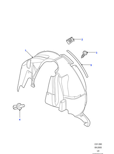 Land rover rear - wheelarch, edge