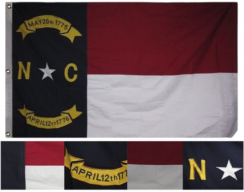 3x5 embroidered sewn state - state, of