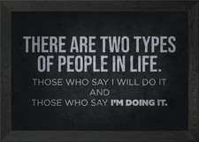 Two Types Of People Framed