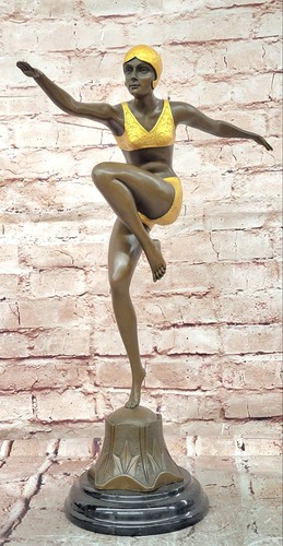 Preiss signed bronze dancer - preiss,