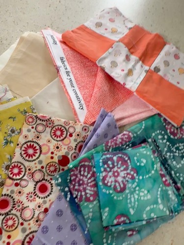 Fabric bundle various sizes - fabric,