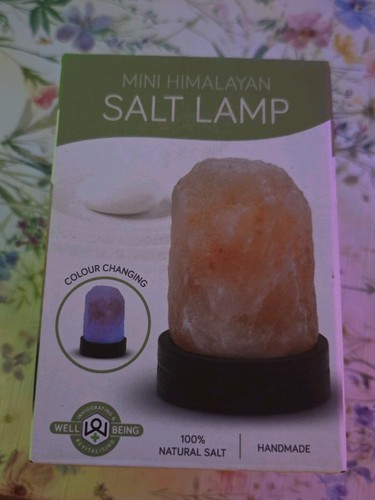 Mini himalayan salt lamp - salt,