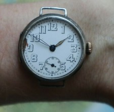 Antique Rolex military silver