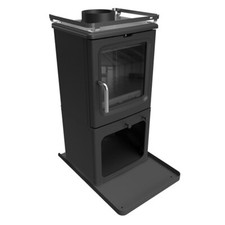 Wood burning stove log burner - wood,