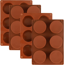 4 Pack Silicone Molds, Pie