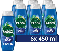 Radox Mineral Therapy Feel Awake 2-In-1 Body Wash Shower Gel Shampoo Uniquely Bl
