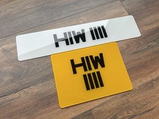 Metro Font Number Plates 60mm