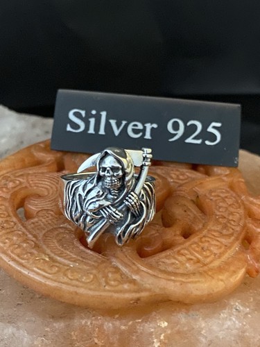 Solid silver grim - silver,