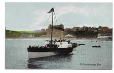 Postcard of Holiday Makers on