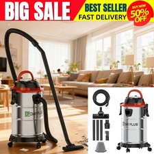Heavy Duty Wet Dry Vacuum Cleaner 5000W Large Capacity, Compact Home Cleaning