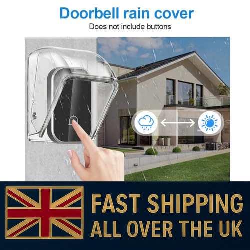 1pc clear ring doorbell - ring, cover