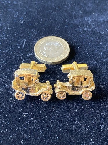 Vintage car cufflinks - car,