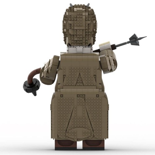 Large figure model with weapon - with,