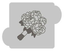 Wedding Bouquet Embosser, Peony Flowers Fondant Cookie Stamp Embosser