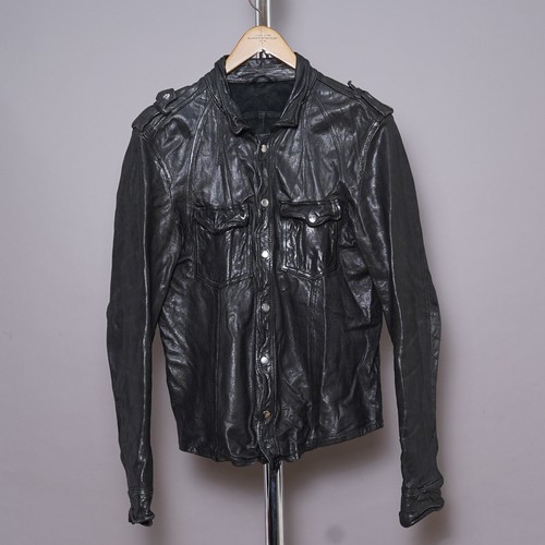 All saints leather shirt - all,