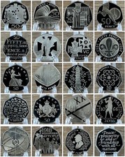 50p Fifty Pence Proof UK Coins