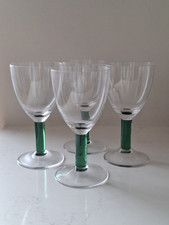 Vintage Green Stemmed Wine