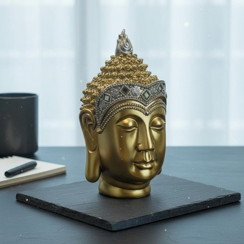 Shakyamuni head figurine - shakyamuni,
