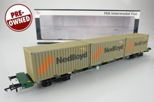 OO Gauge Hattons H4-FEAE-003A FEAE Intermodal Wagon Freightliner + 3 Containers