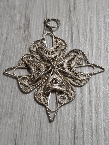 Vintage tested silver filigree - tested,