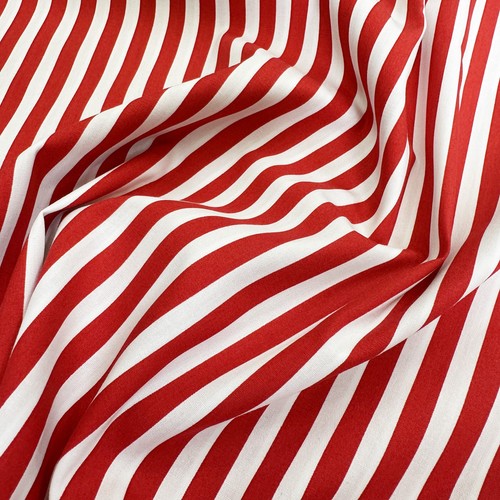 Cotton fabric red white - fabric,