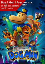 Dog Man 2025 Movie Poster A5