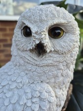 Snowy Owl Garden Ornament