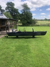 Old Town Predator C160 Flat Transom Canoe FULL FISHING SETUP! Car-top Transport.