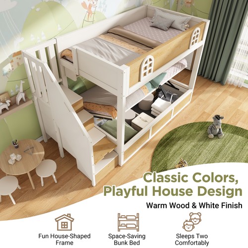 Kids bunk bed - bunk, storage