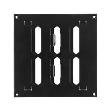 Black Metal Air Vent Grille / 150mm x 150mm / with Adjustable Shutter/Modern