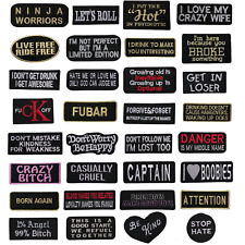 Biker Quote Slogans Iron On